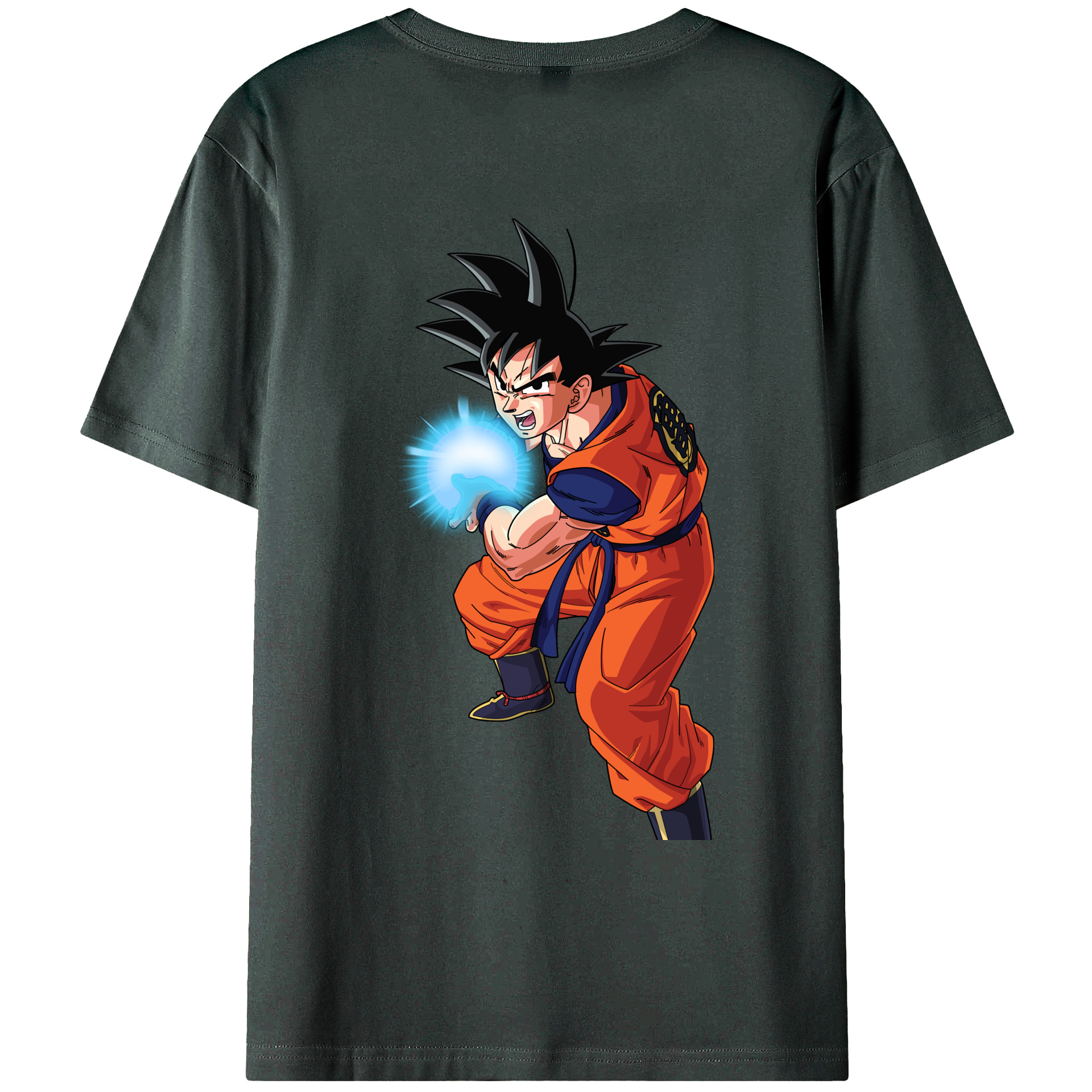 （画像用） ドラゴンボール 孫悟空（そん ごくう）Son Goku カカロット DRAGON BALL Kakarotto 綿100％ メンズ半袖Tシャツ（バックプリント） 通気性